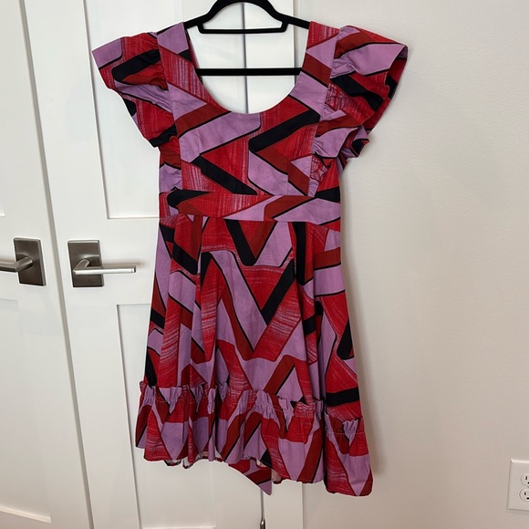 Tuckernuck Thistle Grove Weslen Tie-Back Bow Dress Large Gorgeous! - Picture 5 of 8